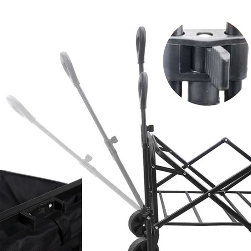 Skladací záhradný a plážový prepravný vozík 75 L