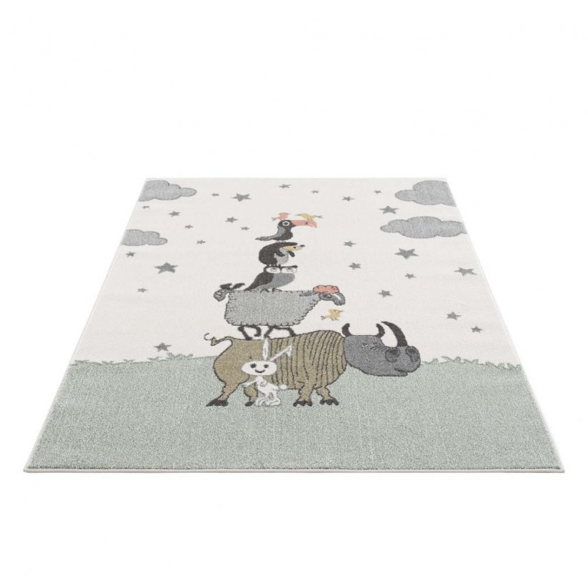 Dětský pohádkový koberec s motivem zvířátek