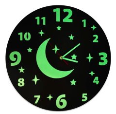 Beleuchtete Wanduhr für das Kinderzimmer