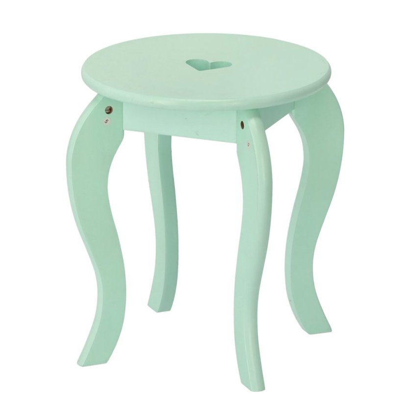 Detský toaletný stolík v mentolovej farbe