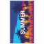 Brisača za plažo z motivom palm in poletja 100 x 180 cm