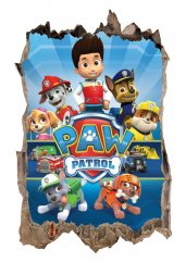 Paw Patrol 3D-Wandaufkleber