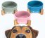 Keramiknapf für Hunde und Katzen mit Bambusboden – mehrere Farben