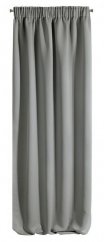 Moderne graue einfarbige Gardinen 135 x 270 cm