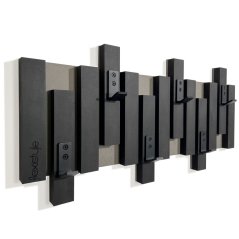 Appendiabiti da parete nero