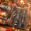 Adventný kalendár s náradím NEO TOOLS – 38-dielna sada bitov, hlavíc a mini račne