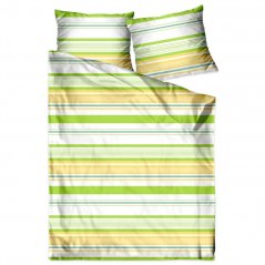 Памучно спално бельо Premium в зелено