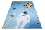 Kinderteppich mit dem Motiv von Astronauten und Planeten 