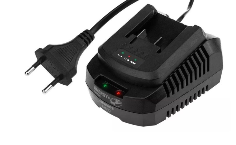 Set baterie și încărcător GRAPHITE Energy+ 2Ah