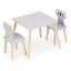 Mobilier pentru copii - masă și 2 scaune cu spătare în formă de koala