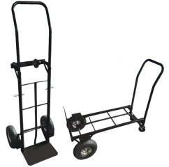 Transportni voziček do 150 kg v črni barvi