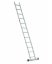Enodelna aluminijasta nosilna lestev, 12 stopnic in nosilnost 150 kg