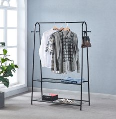 Mehrzweckständer, Kleiderbügel mit Einlegeböden und Haken