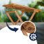 Set da giardino in legno 3 pezzi - tavolo pieghevole + sedie