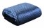 Stylový prošívaný přehoz na postel v modré barvě