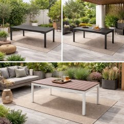 Velký skládací zahradní stůl 180-240 cm pro 12 osob