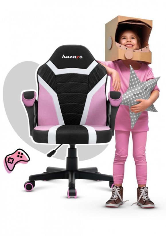 Csodálatos rózsaszín gyerek gamer szék