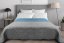 Obojstranné modro sivé prehozy na manželskú posteľ