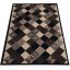 Covor ALFA cu model geometric pătrat - maro - Dimensiunea covorului: Lăţime: 200 cm | Lungime: 300 cm