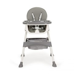 Sivá jedálenska stolička pre deti HC-823-GRAY