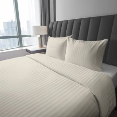 Luxus pamut ágynemű bézs damaszttal