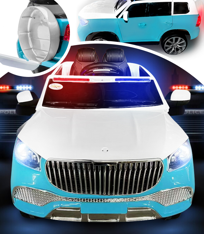 Detské akumulátorové policajné auto s majákmi