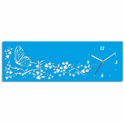 Téglalap alakú falióra modern kivitelben