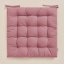 Umělecký růžový bavlněný polštář na židli