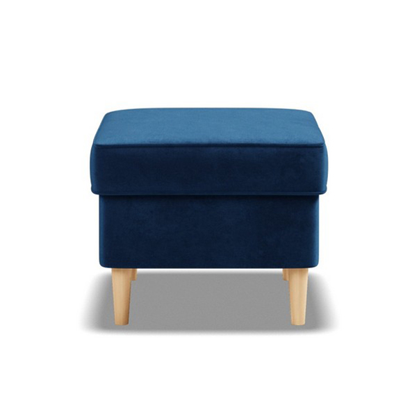Tmavomodrá taburetka v škandinávskom štýle