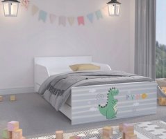 Kvalitní dětská postel s pohádkovým motivem dráčka 180 x 90 cm