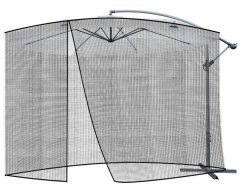 Zanzariera per ombrellone da giardino 3,5 m - nero
