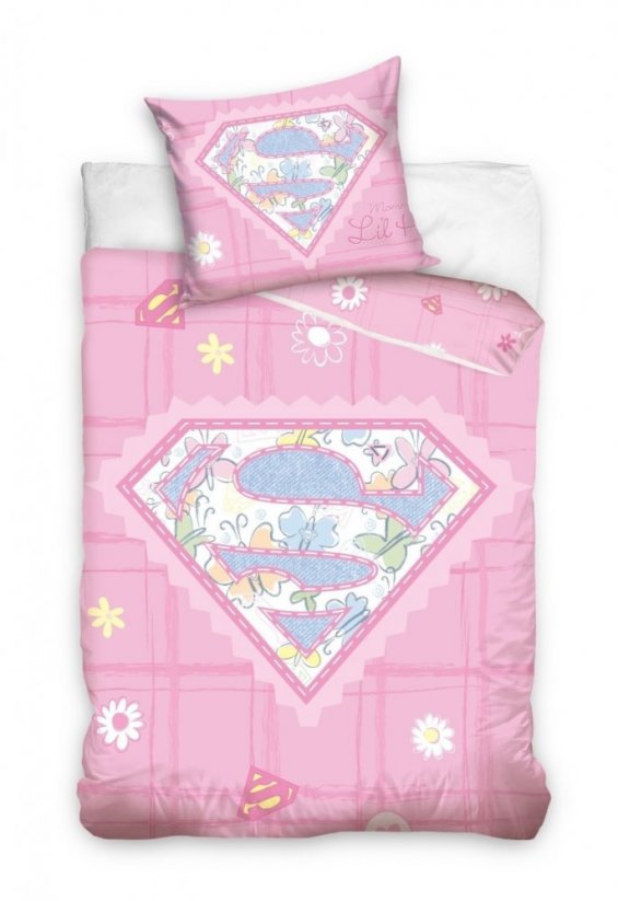 SUPERMAN posteľné obliečky pre dievčatká