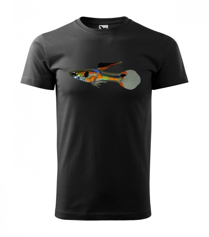 Pánské tričko s potiskem gupka endlerka - Barva: Černá, Velikost: XL