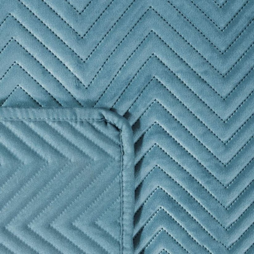 Luxus dekoratív ágytakaró kék ágyon - Méret: Szélesség: 200 cm | Hossz: 220 cm