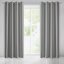 Siva enobarvna zavesa z obešanjem na kovinske obroče 140 x 250 cm