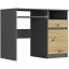 Birou de scris modern cu dulap 90x50 cm - diverse variante de culori - Culoare: Alb