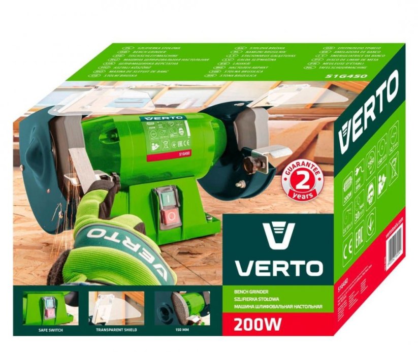 Stolová brúska s výkonom 200W 51G450 VERTO