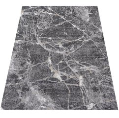Covor gri modern cu model natural - dreptunghiular