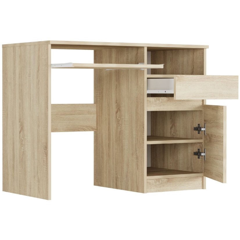 Birou de scris modern cu dulap 90x50 cm - diverse variante de culori - Culoare: Alb