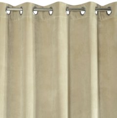 Elegantní béžový závěs do ložnice 140 x 250 cm