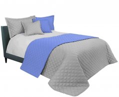 Cuvertură de pat gri deschis pentru pat dublu 220 x 240 cm