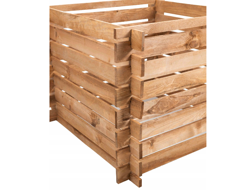 Compostiera in legno da giardino 640L