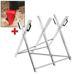 Fém vágóállvány tűzifához + hasítóék