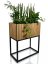 Schöne natürliche Eiche Furnier Pflanzer LOFT FIORINO 42X22X50 cm