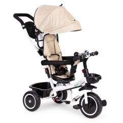 Dreirad, Kinderwagen in beige ECOTOYS