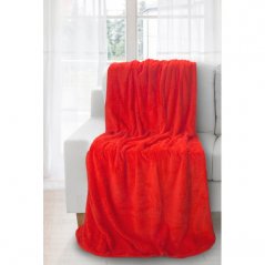 Pătură de canapea roșie