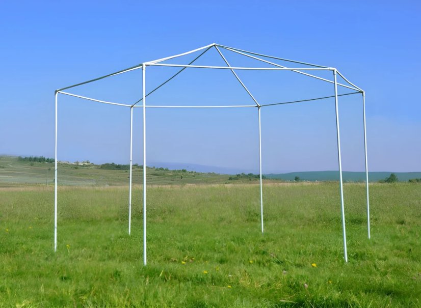 Gazebo da giardino con zanzariera 2 x 2 m