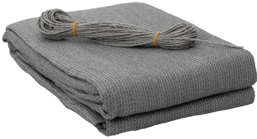 Balkónová clona v sivej farbe 0,8 x 5 m