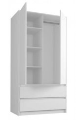 Armadio per bambini con orsacchiotto 180x55x90 cm