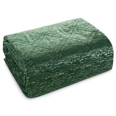 Cuvertură de pat din catifea de lux cu imprimeu argintiu - verde